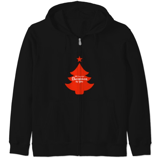 Discover All I Want For Christmas Is You - Christmas Funny - Presents - Santa Usa Zip Hoodies