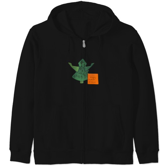 Discover Angry Xmas Tree Zip Hoodies