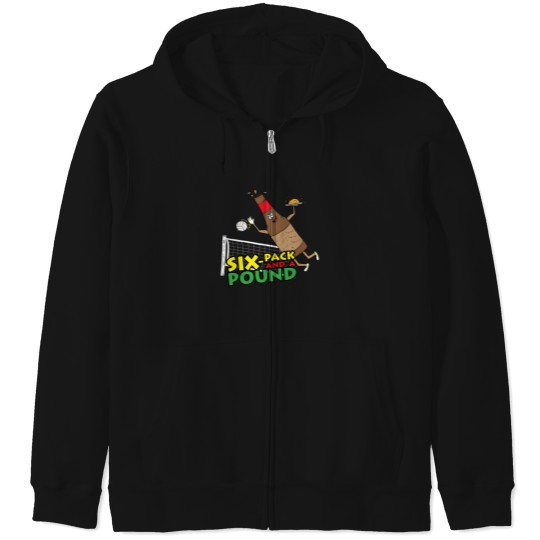 Discover Six Pack And A Pound Zip Hoodies