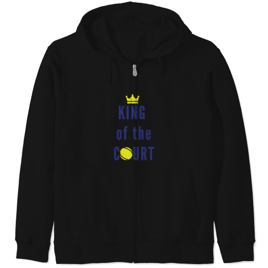 Discover King Of The Court Tennis Lover Tennis Balls Zip Hoodies