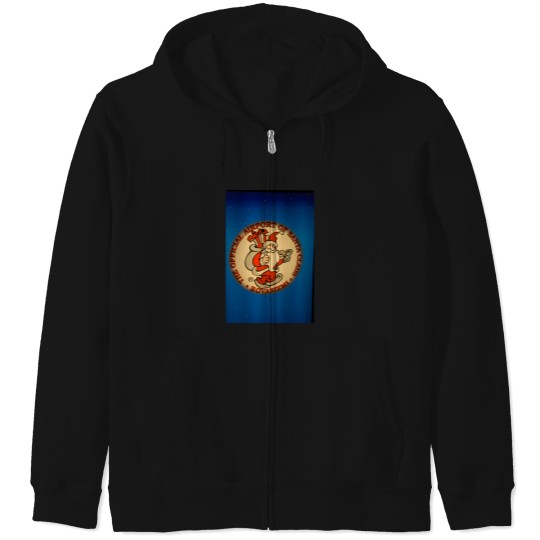 Discover Airport Of Santa Claus Zip Hoodies