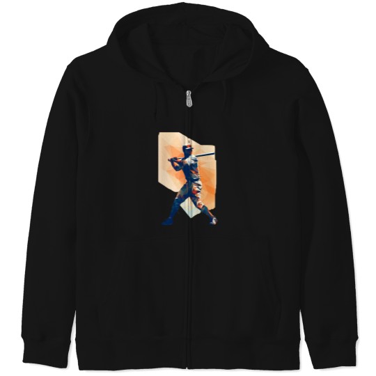 Discover A Baseball Player Zip Hoodies