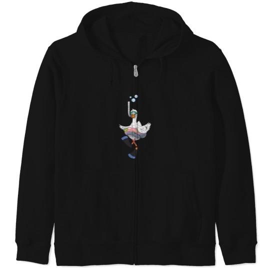Discover diving duck Zip Hoodies