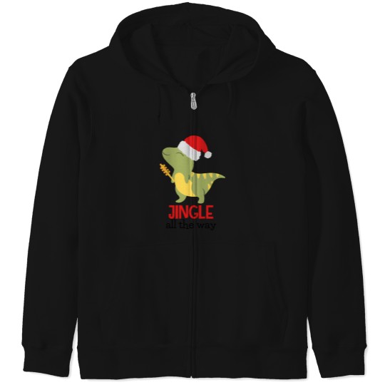 Discover Dancing Baby  Dinosaur - Jingle Bells Zip Hoodies