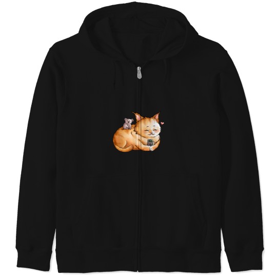 Discover 1st Camera Assistant Cat Y Zip Hoodies
