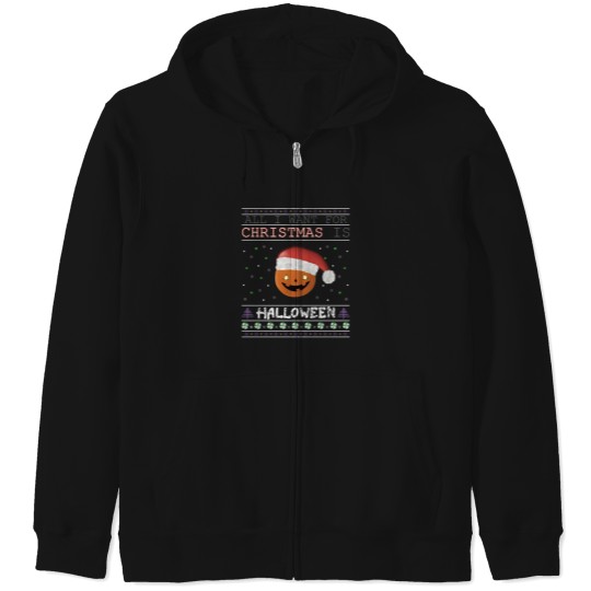 Discover All I Want For Christmas - Humor Spooky Holiday Zip Hoodies