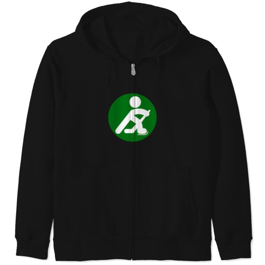 Discover Hockey Player Silhouette Zip Hoodies