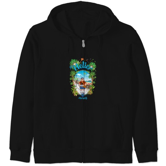 Discover St Helier - Tourist_s Paradise The 12 Parishes of Jersey Channel Islands Zip Hoodies