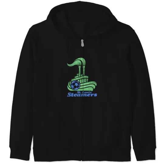 Discover St Louis Steamers Vintage 80S Defunct Soccer Team Zip Hoodies