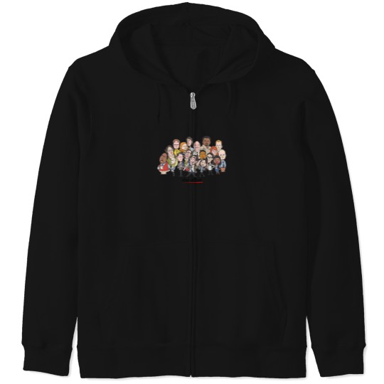 Discover The Office Cast Cartoon Zip Hoodies