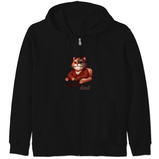 Discover tortie dad(1)tortie dad(1)tortie dad(1) Zip Hoodies