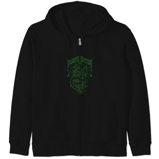 Discover Death Rock Zip Hoodies