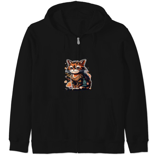 Discover Tortie kittyTortie kittyTortie kitty Zip Hoodies