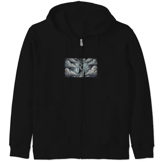 Discover celestial ascent Zip Hoodies