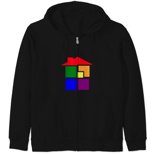 Discover Rainbow Sburb Logo  Rainbow Sburb Logo Zip Hoodies