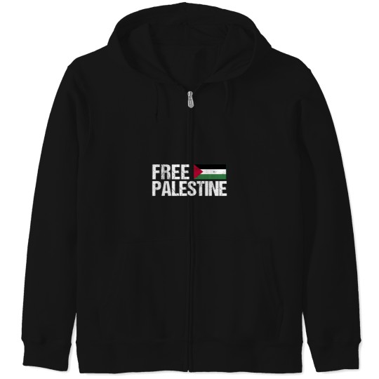 Discover Palestine Flag Free Palestine Zip Hoodies