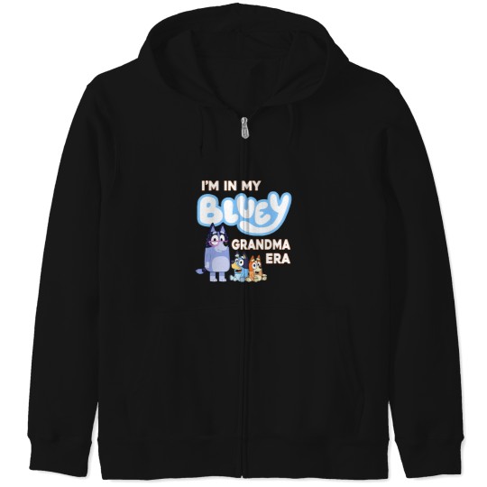 Discover I'M In My BlueyDad Grandma Era Zip Hoodies