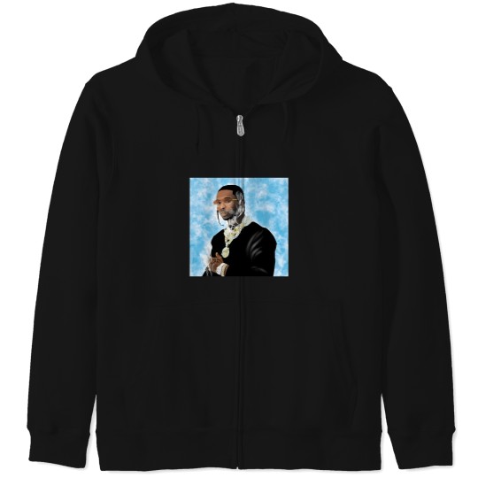 Discover Blue Skay Zip Hoodies