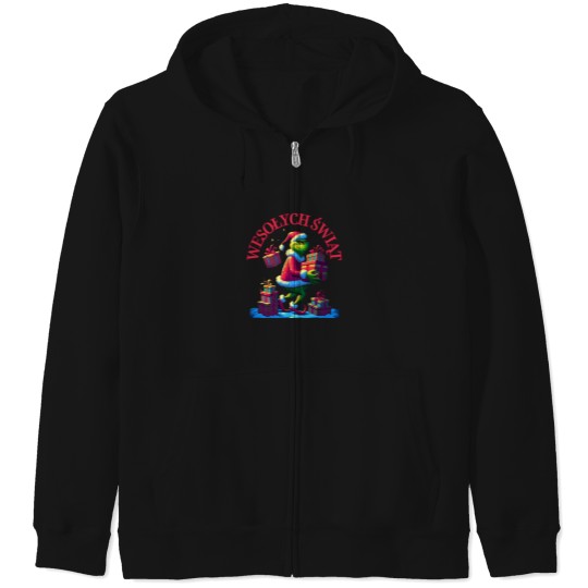 Discover Funny Christmas Character Schedule Zip Hoodie