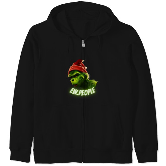 Discover funny character Ew People Zip Hoodies