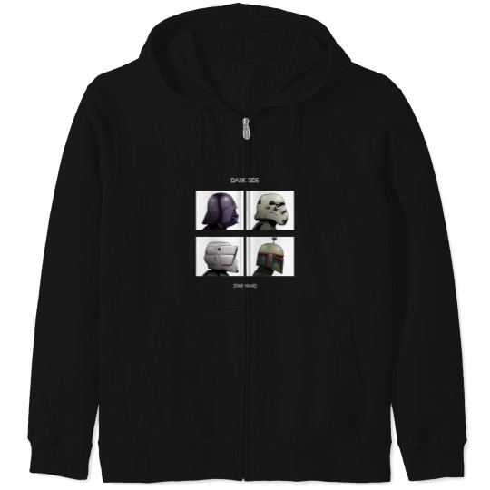 Discover Star Warsss Dark Side Album Cover Character Panels Zip Hoodies