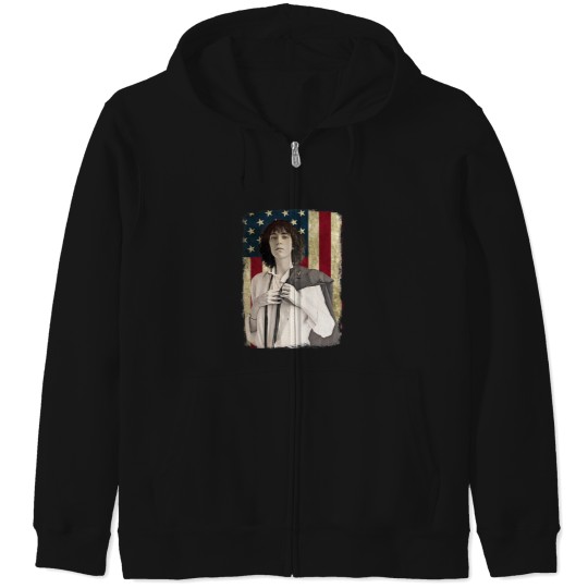 Discover Vintage American Flag Patti Smith Legend Zip Hoodies