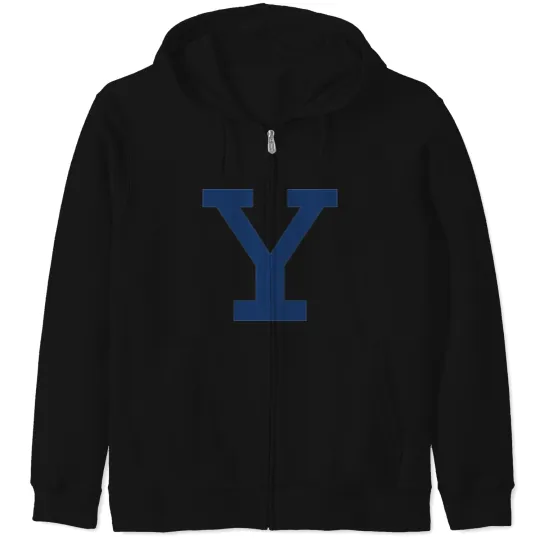 Discover Yale Bulldogs script Zip Hoodies