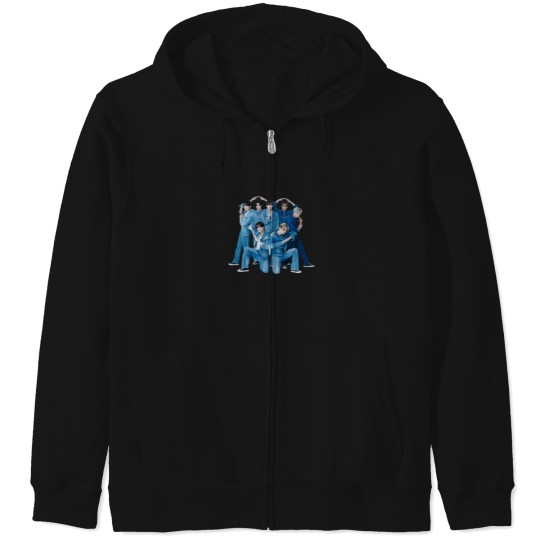 Discover Blue Heart (KPOP) Zip Hoodies