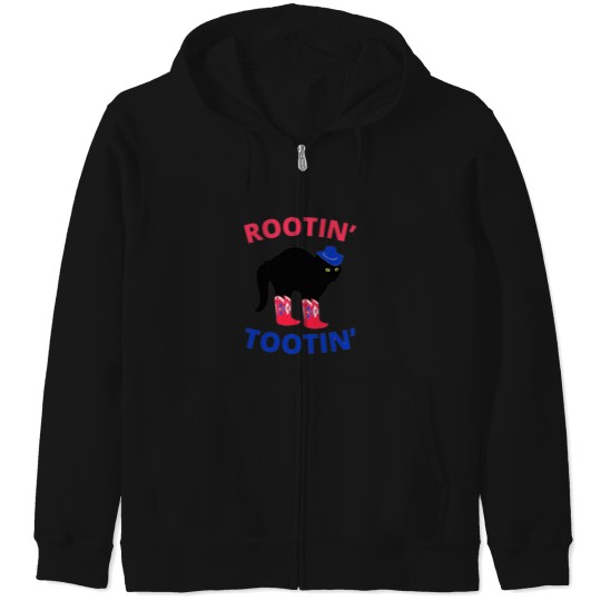 Discover Rotin Totin Cat Zip Hoodies