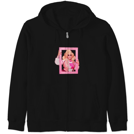 Discover Trixie Mattel Pattern Box Zip Hoodies