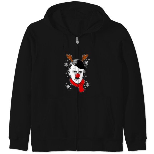Discover Adolf the red nosed reindeer Zip Hoodies