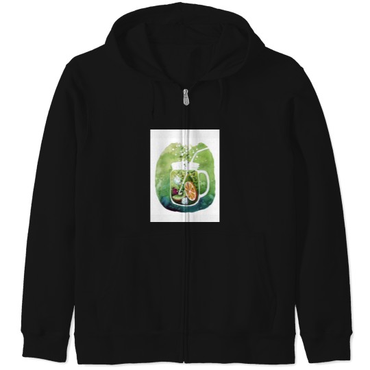 Discover Watercolor lemonade! Baseball ¾ Sleeve Zip Hoodies