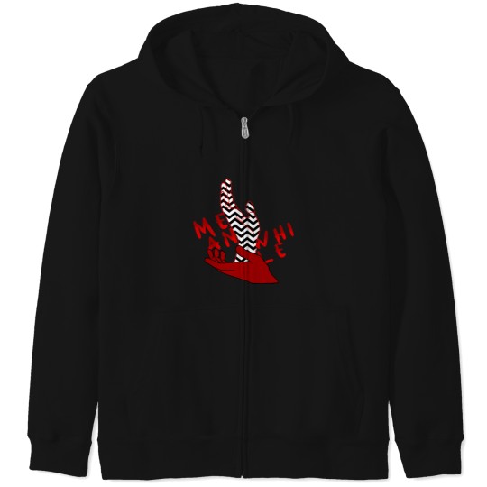 Discover Meanwhile (With Font) Zip Hoodies