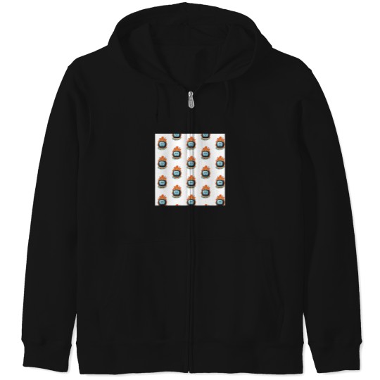 Discover Sticker Tv Zip Hoodies