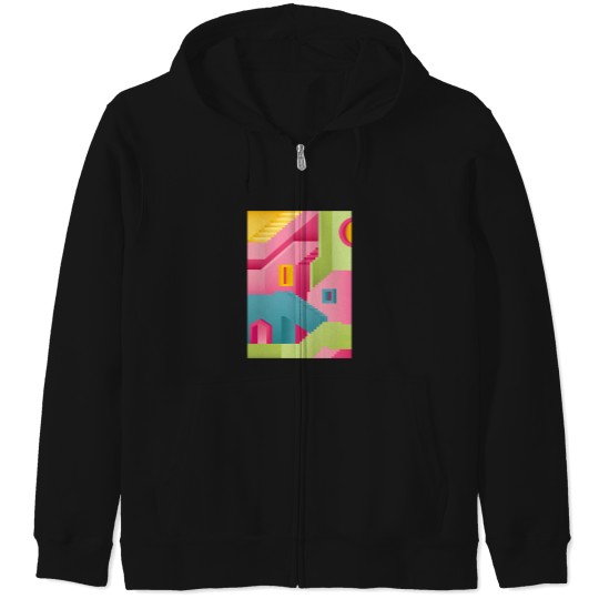 Discover sq game Poster Architecture Dcor Zip Hoodies