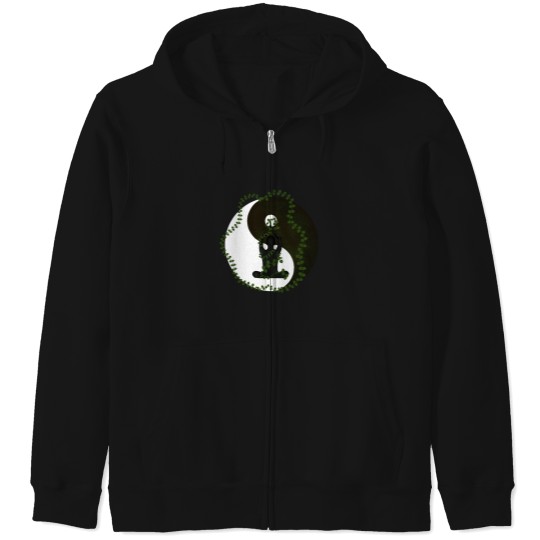 Discover Yoga Meditation Mindfulness Themed Design Zip Hoodies