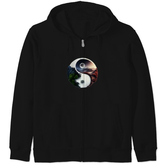 Discover Yin-Yang Nature Active Zip Hoodies