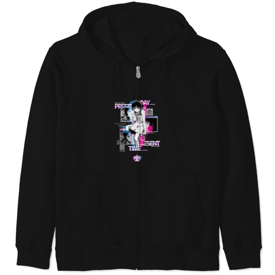 Discover QR Lain Windows Zip Hoodies