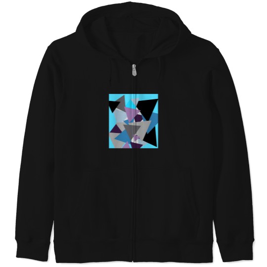 Discover Triangle Parade Zip Hoodies