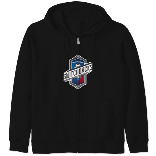 Discover Colorado S Switchbacks Fc Logo1 Zip Hoodies