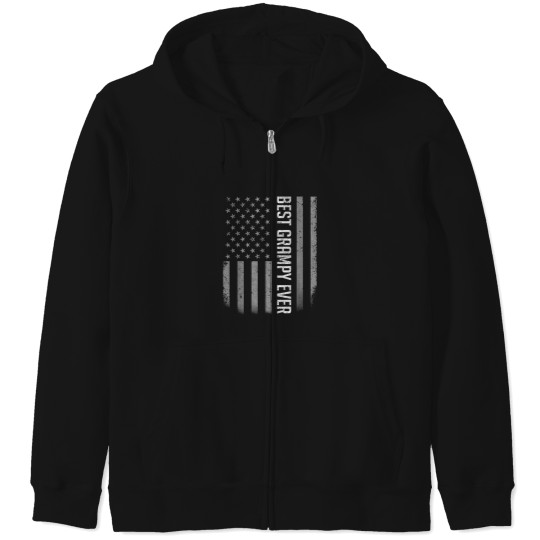 Discover Best Grampy Ever American Flag Gifts For Father Zip Hoodies