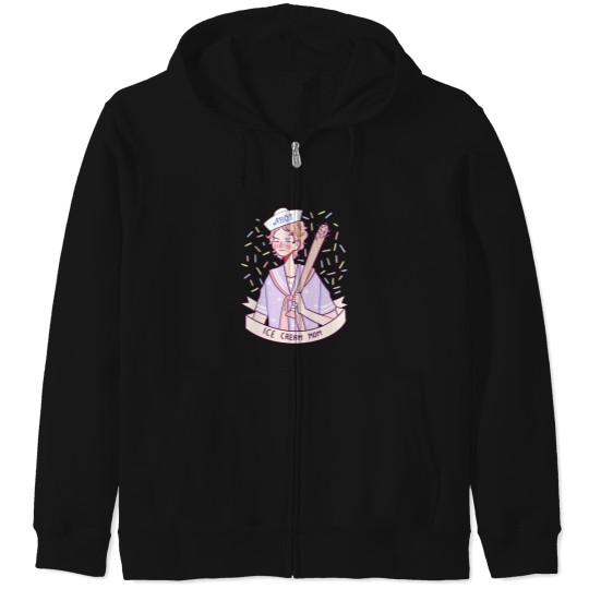 Discover Ice Cream Mom Zip Hoodies