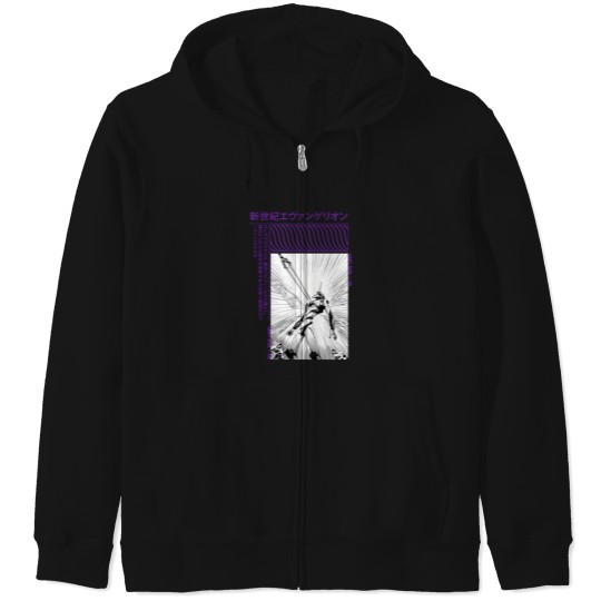 Discover Longinus Spear Evangelion 2568 Zip Hoodies
