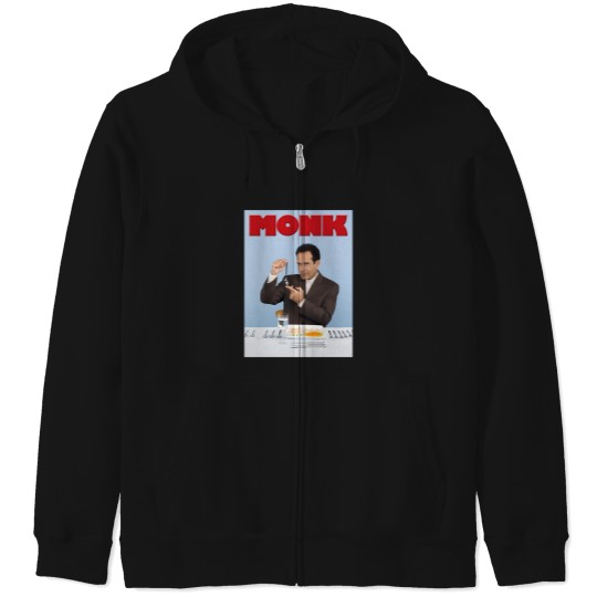 Discover Adrian Monk Poster Series Zip Hoodies