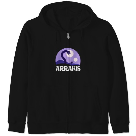Discover Fear Is The Mind Killer Purple Arrakis Zip Hoodies