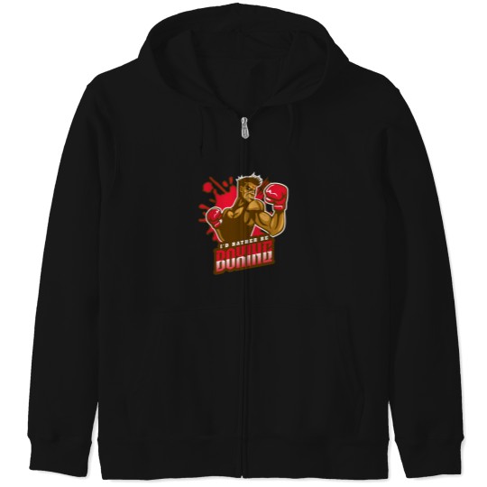 Discover ID Rather Be Boxing 1 Zip Hoodies