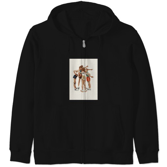 Discover Basketball Portfolio Zip Hoodies