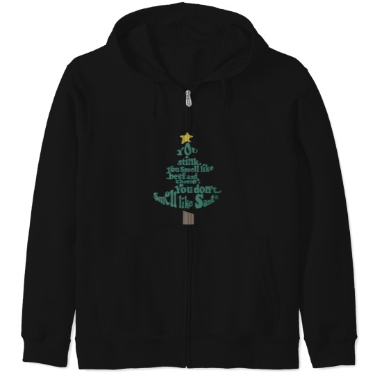 Discover You don't smell like Santa Zip Hoodies