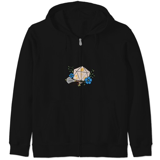 Discover Pike Trickfoot d20 Dice  Pike Trickfoot d20 Dice Zip Hoodies