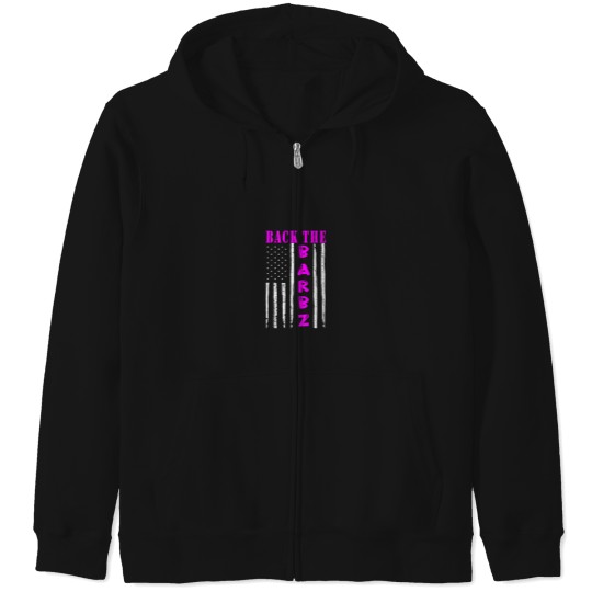 Discover Back the barbzFunny pink design for men, women, girls and boys. Zip Hoodies